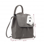 Rucsac dama din piele naturala DiAmanti Umberto Grigio-Taupe